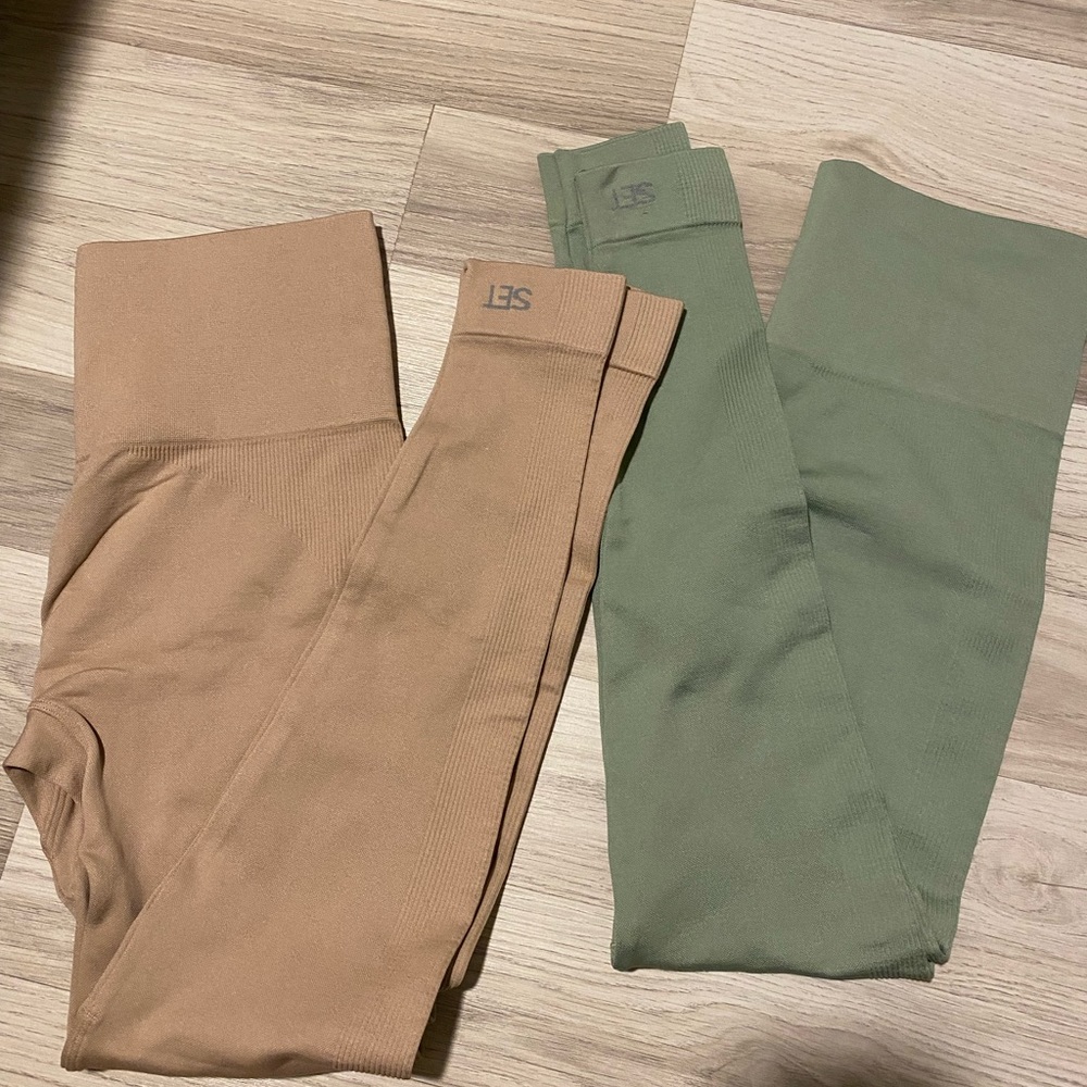 SetActive bundle (2) pink and green leggings
